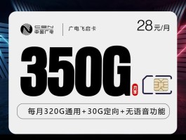 廣電飛啟卡 28元350G 18-35周歲
